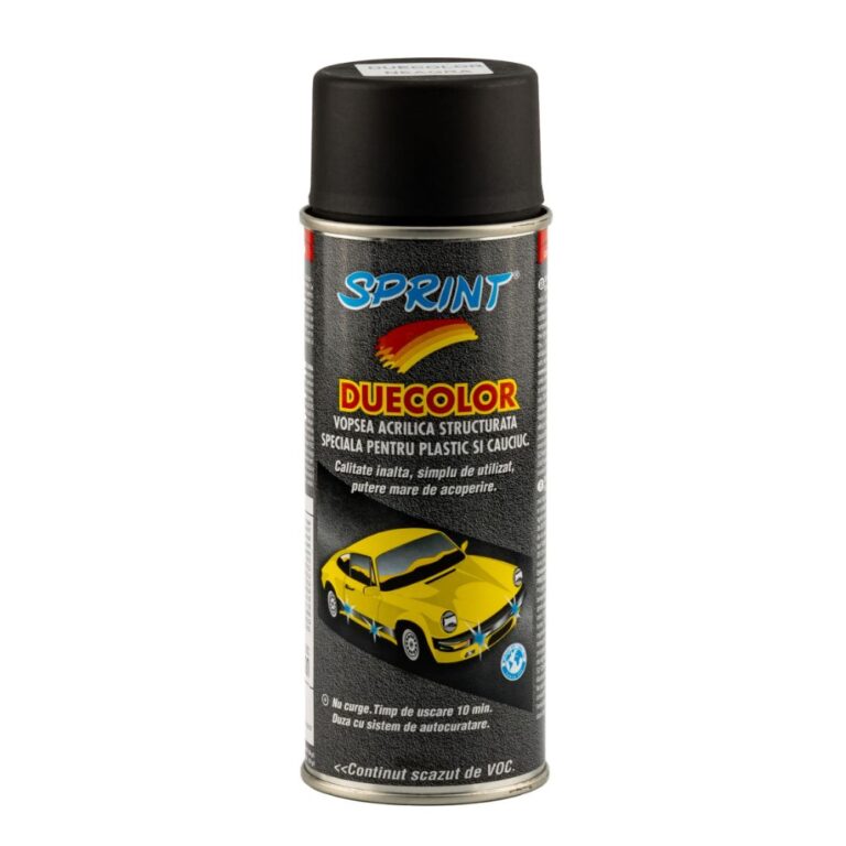 SPRAY Vopsea acrilica structurata neagra 400 ML