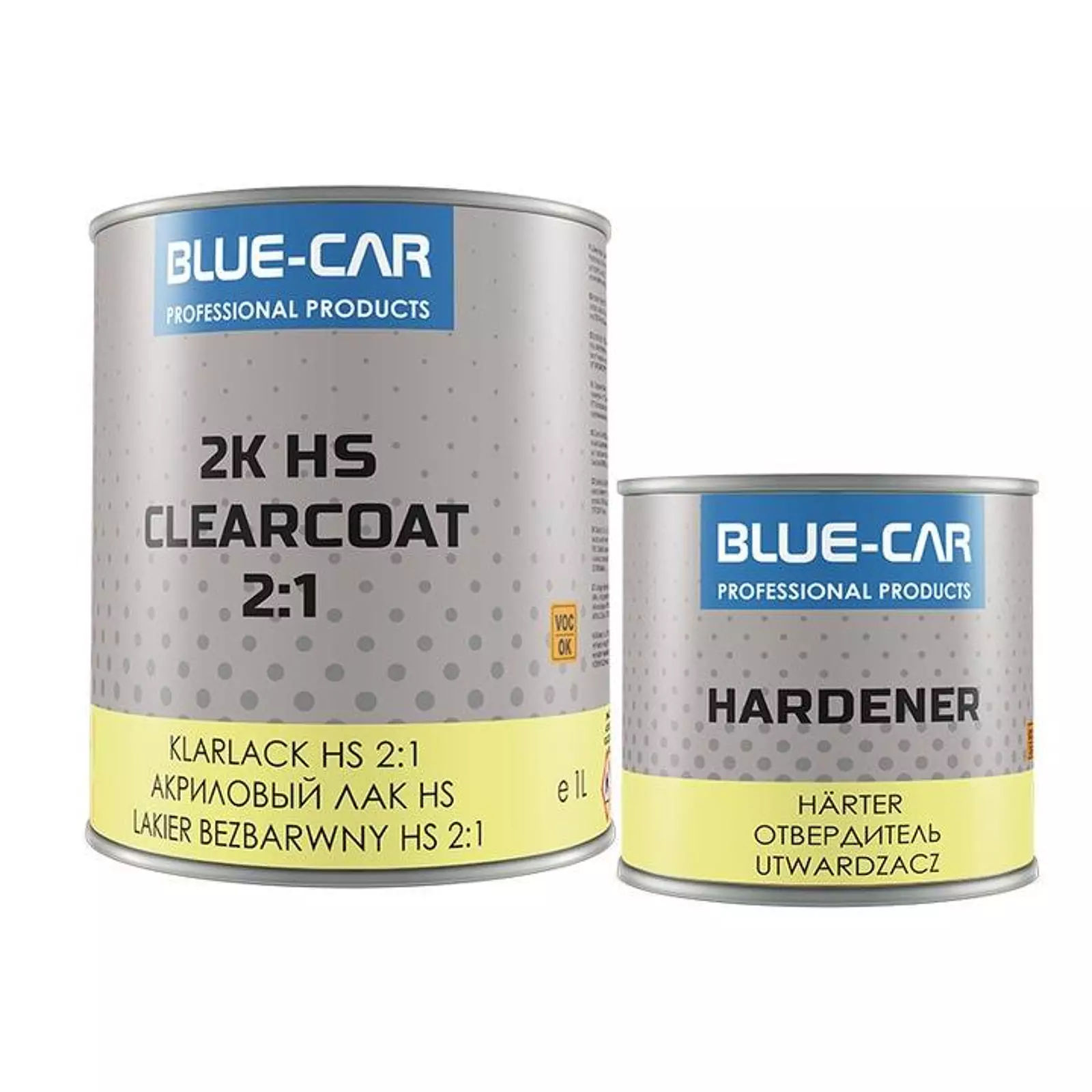 BLUE-CAR SET LAC TRANSPARENT HS 1L- 2:1